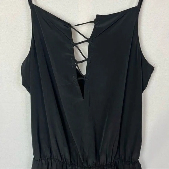 Rory Beca Peni Black Onyx Cross Front Mini Dress M - Picture 7 of 10